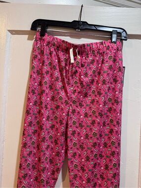 Vineyard Vines Pink Gingerbread Print Pajama Pants NWT
